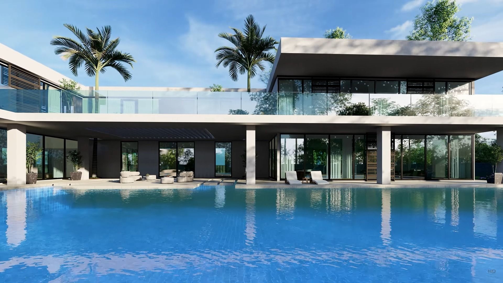 Eden Villa Exterior Design  3D model_3