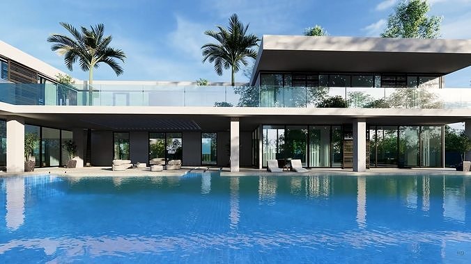 Eden Villa Exterior Design  3D model 3