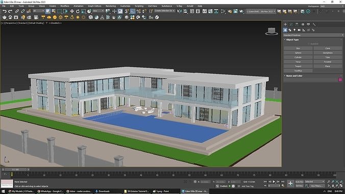 Eden Villa Exterior Design  3D model 7