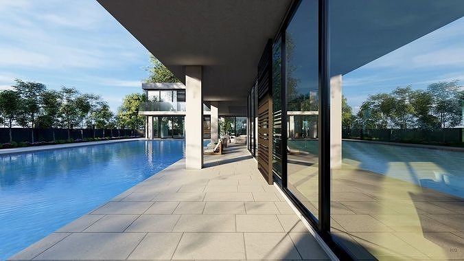 Eden Villa Exterior Design  3D model 5