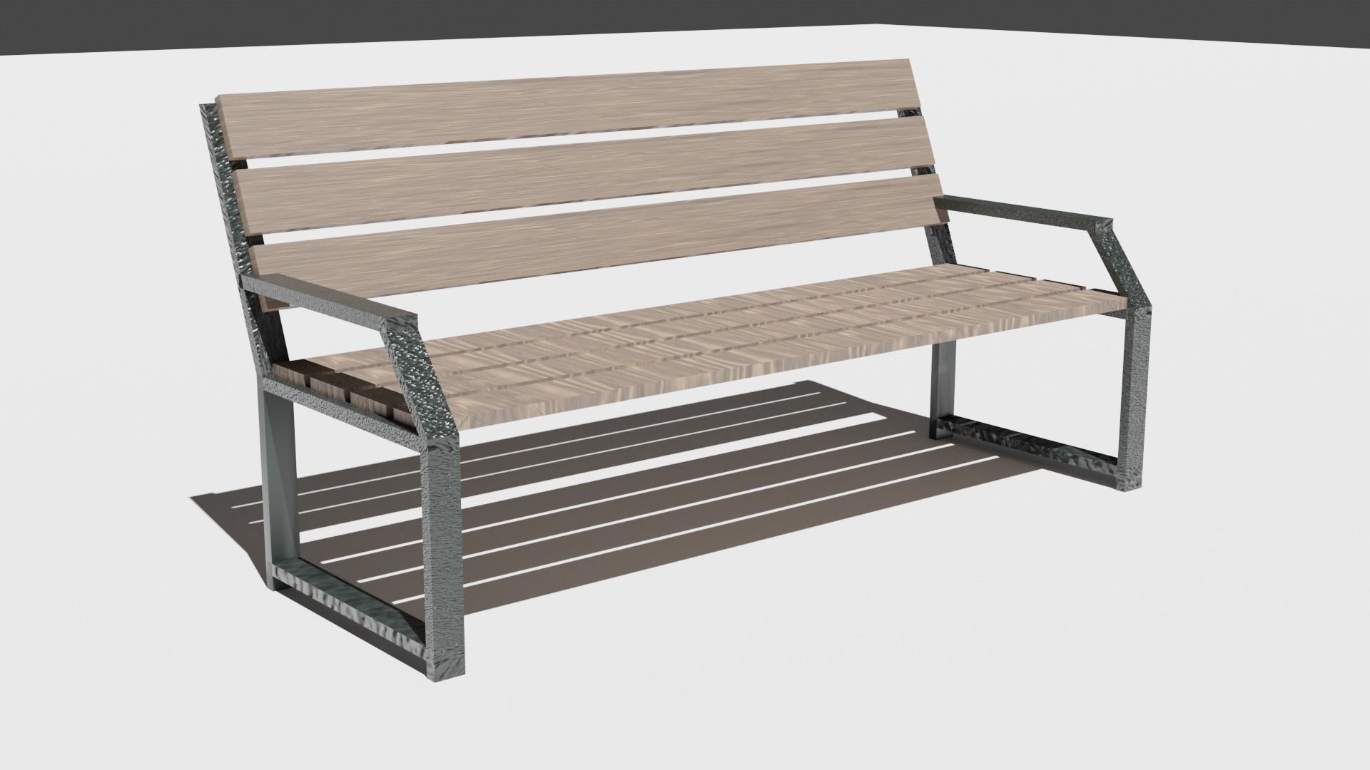  bench 3D model_3