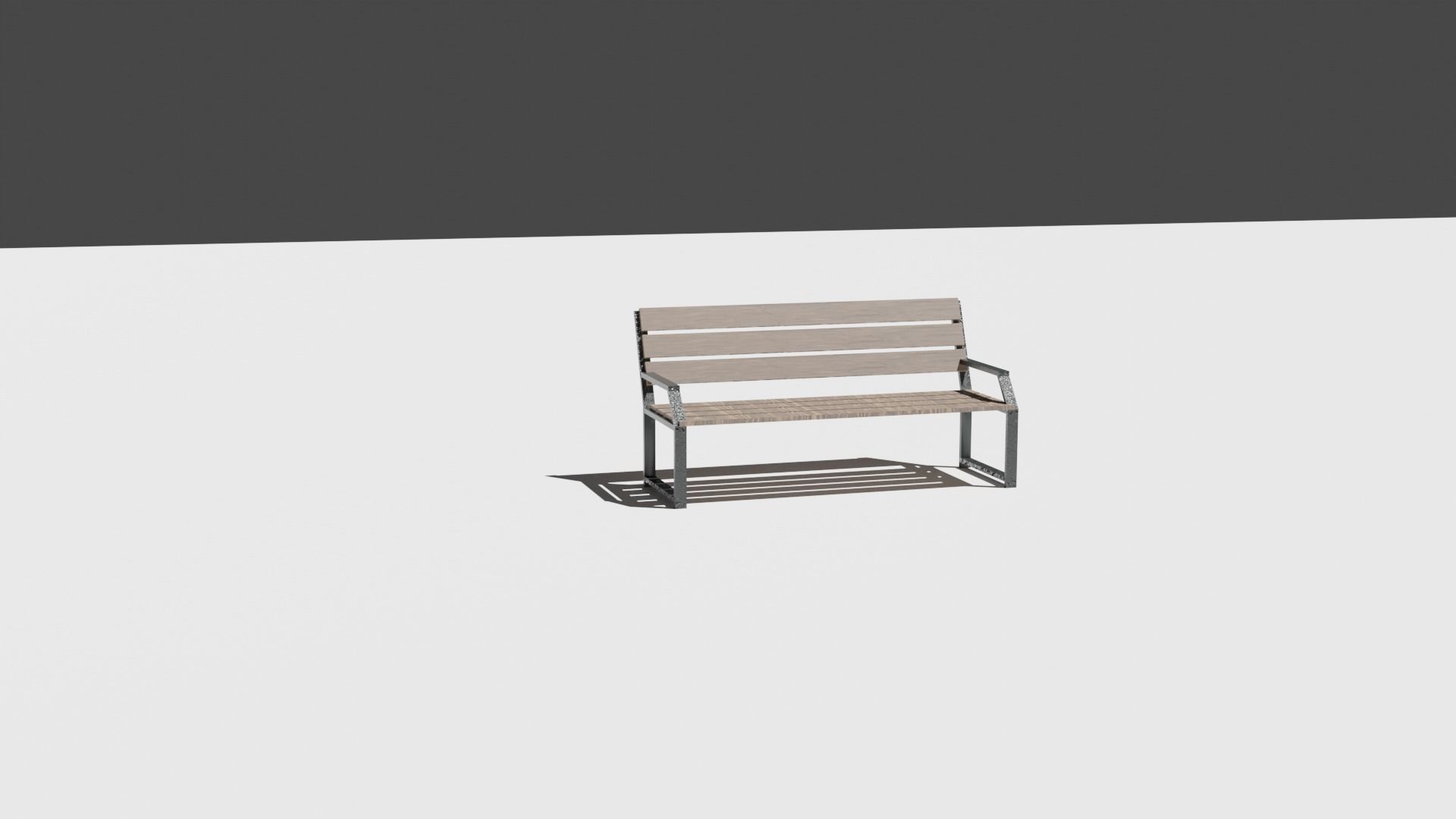  bench 3D model_1