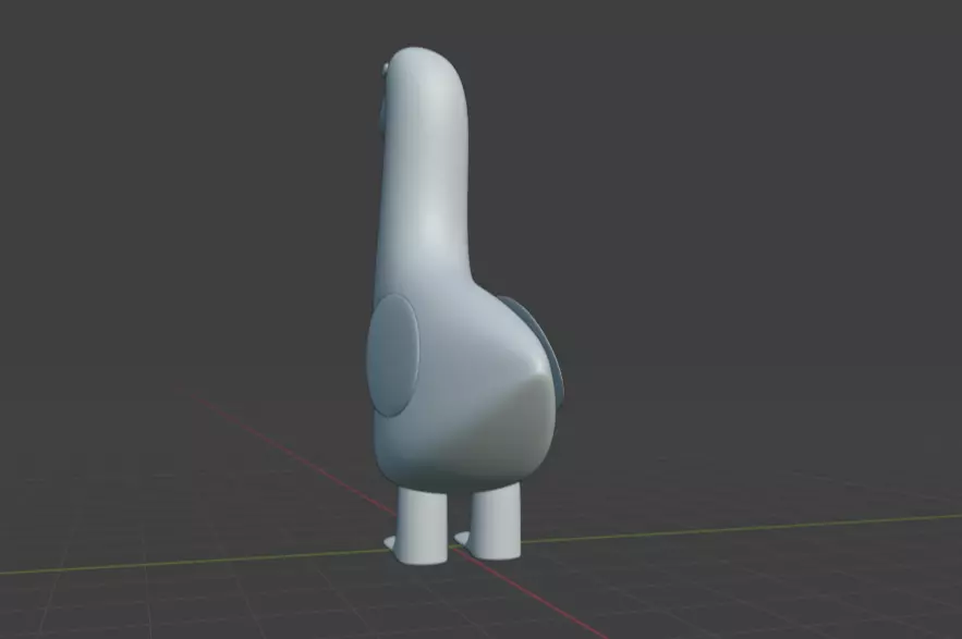 duck for games 3D model_0