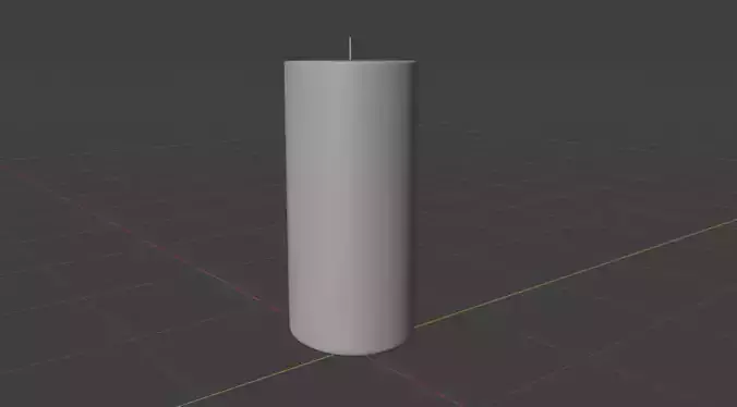 candle 3D model