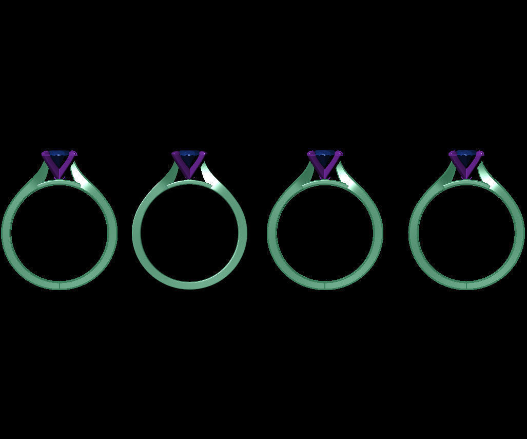 OVAL 0-75-CT 4 Shank Width Flat Profile 3D Model Collection_16