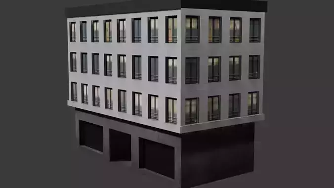 Building Apartment House BLEND FBX OBJ MTL
