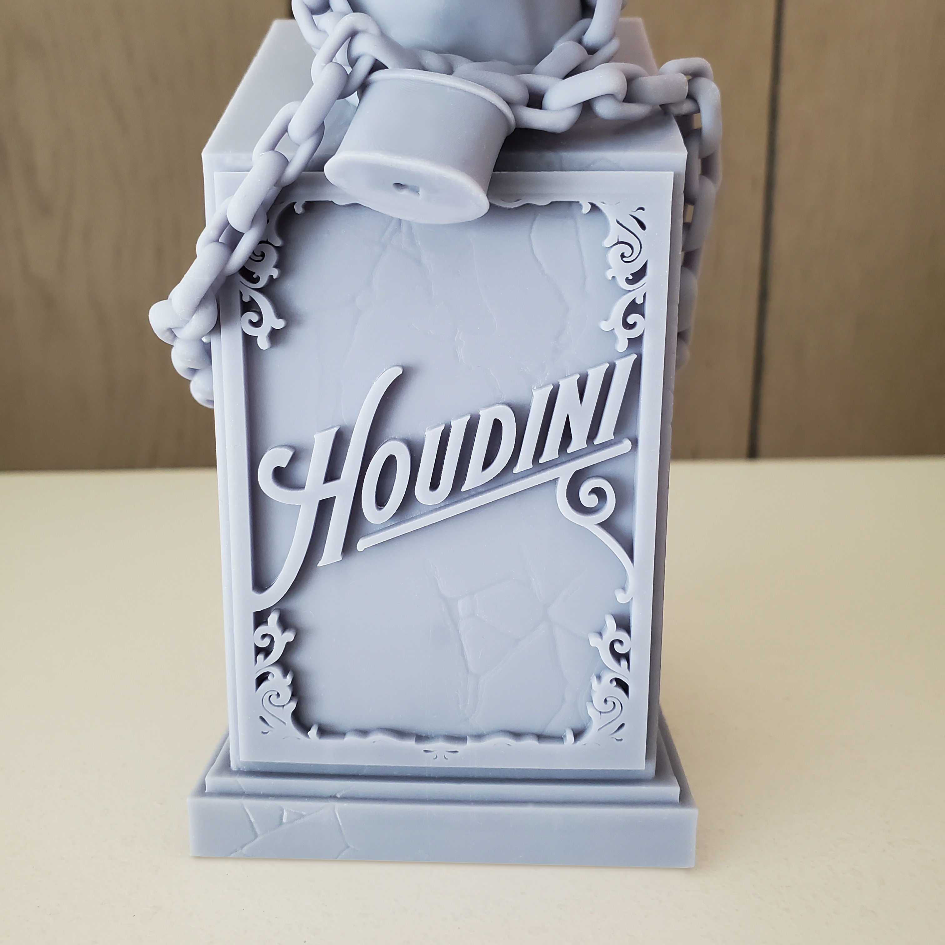Houdini bust 3D print model_10