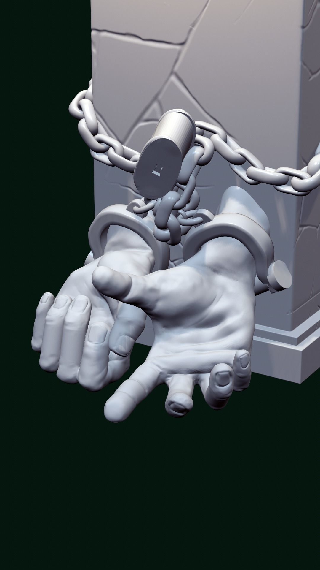 Houdini bust 3D print model_6
