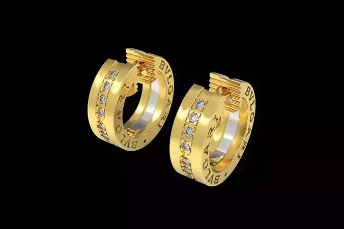 Earrings B zer 0 3D print model