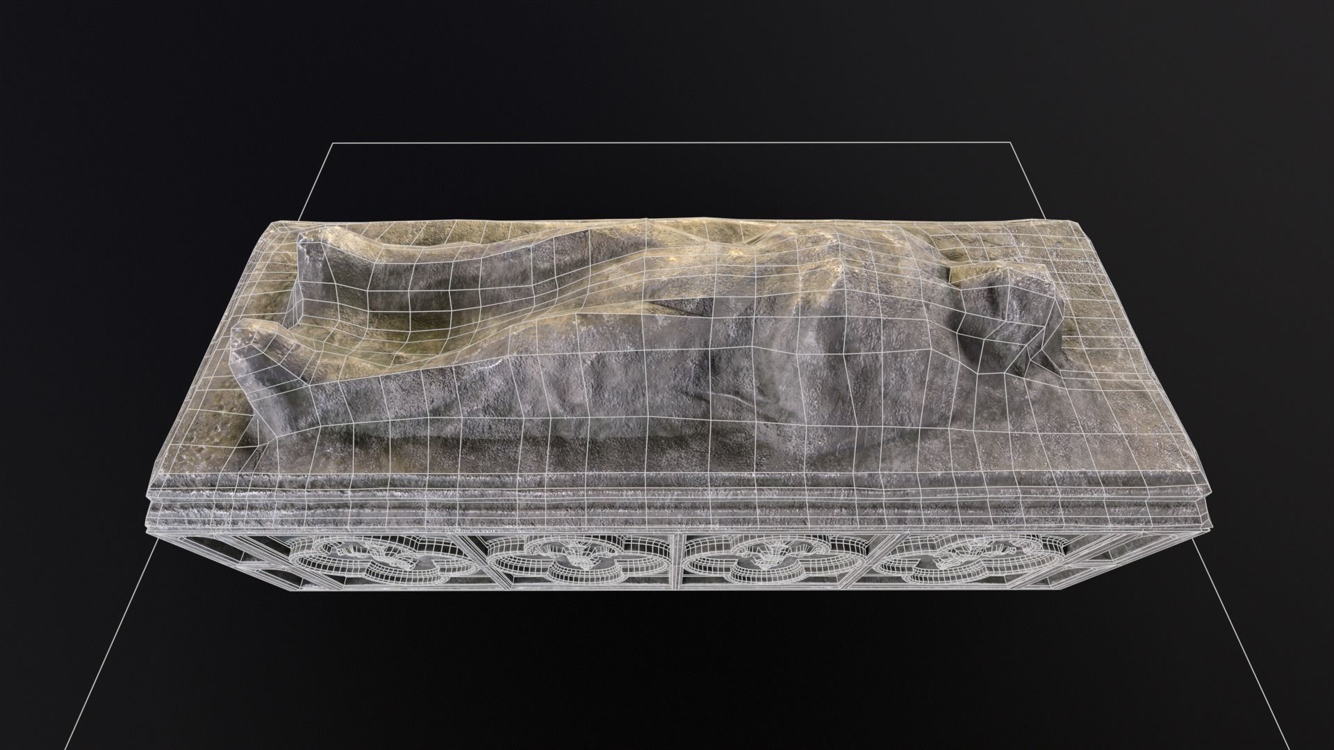 Medieval Gothic Crypt Low-poly 3D model_21