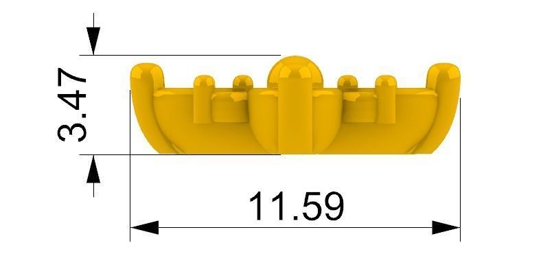 Flower Mole Earring Arete Topo Flor SM 3D print model_1