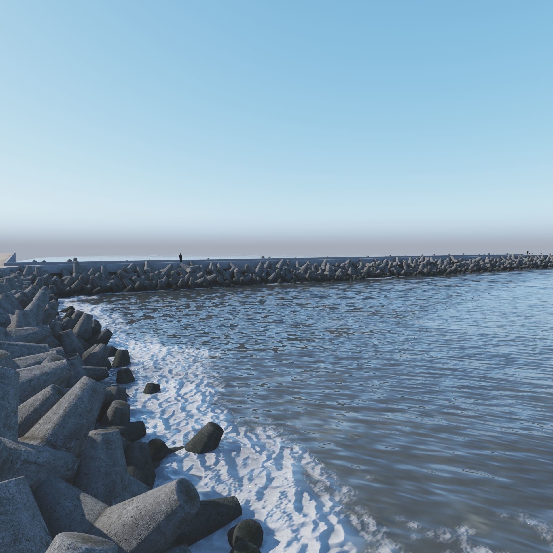 Breakwater 3D -B- Tetrapods 3D model | CGTrader