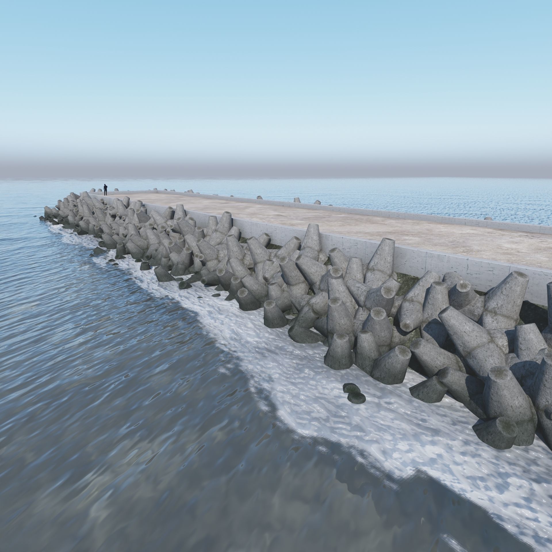 Breakwater 3D -B- Tetrapods 3D model | CGTrader