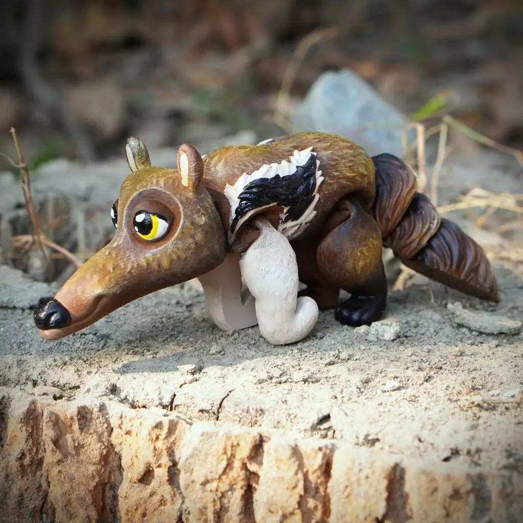 PRINT IN PLACE FLEXI ANTEATER 3D print model_0