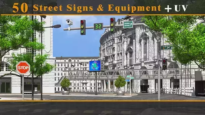 50 Street signs and equipment 