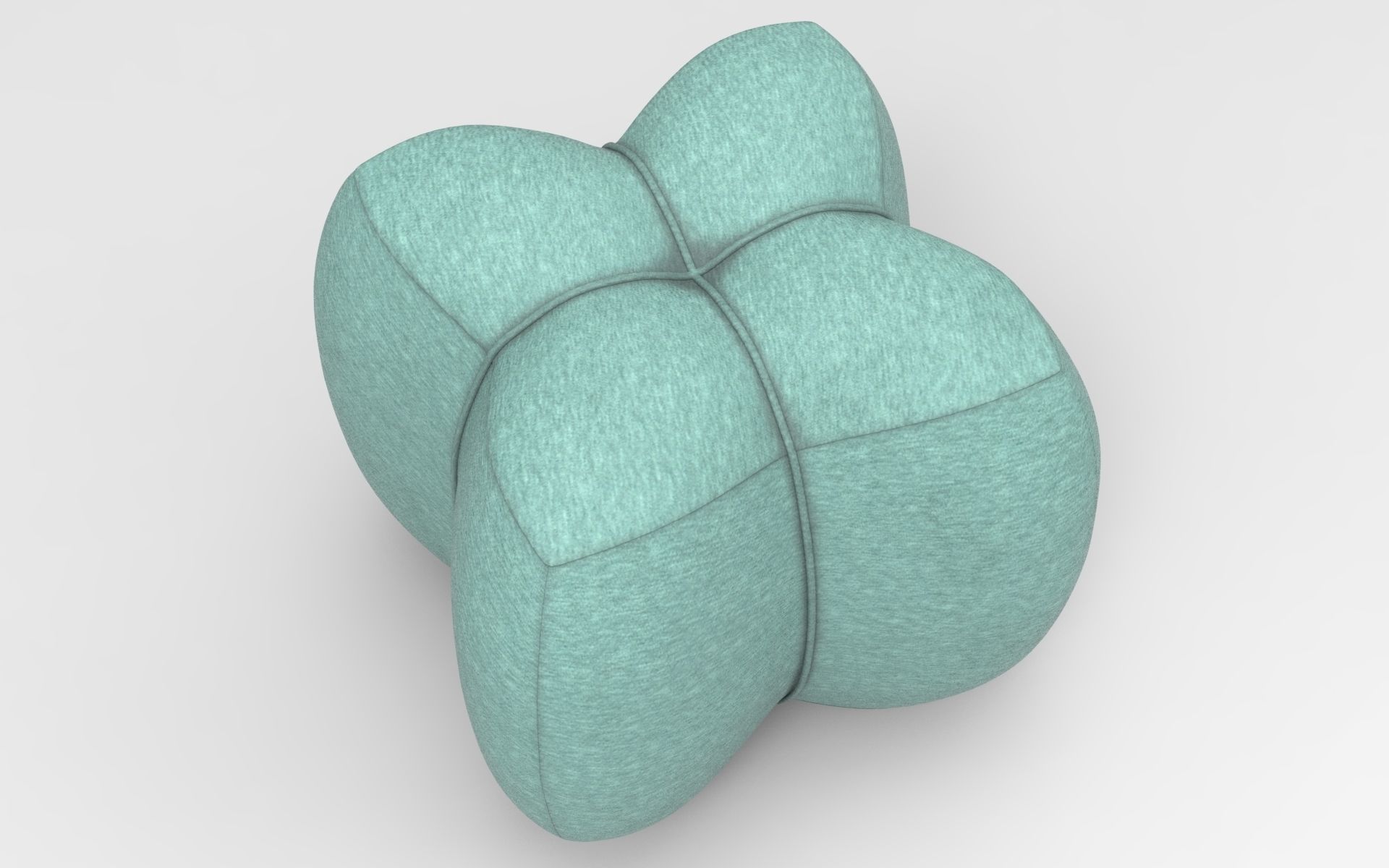 Podf Small Stool Low-poly 3D model_1