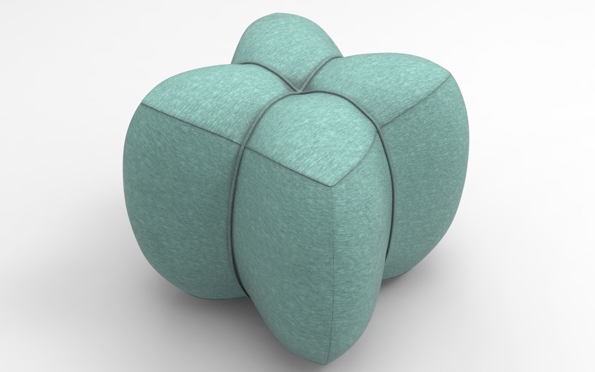 Podf Small Stool Low-poly 3D model_4