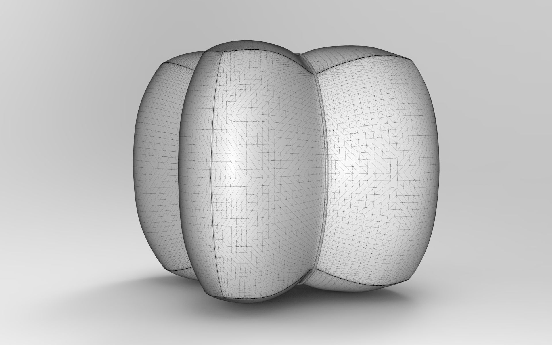 Podf Small Stool Low-poly 3D model_6