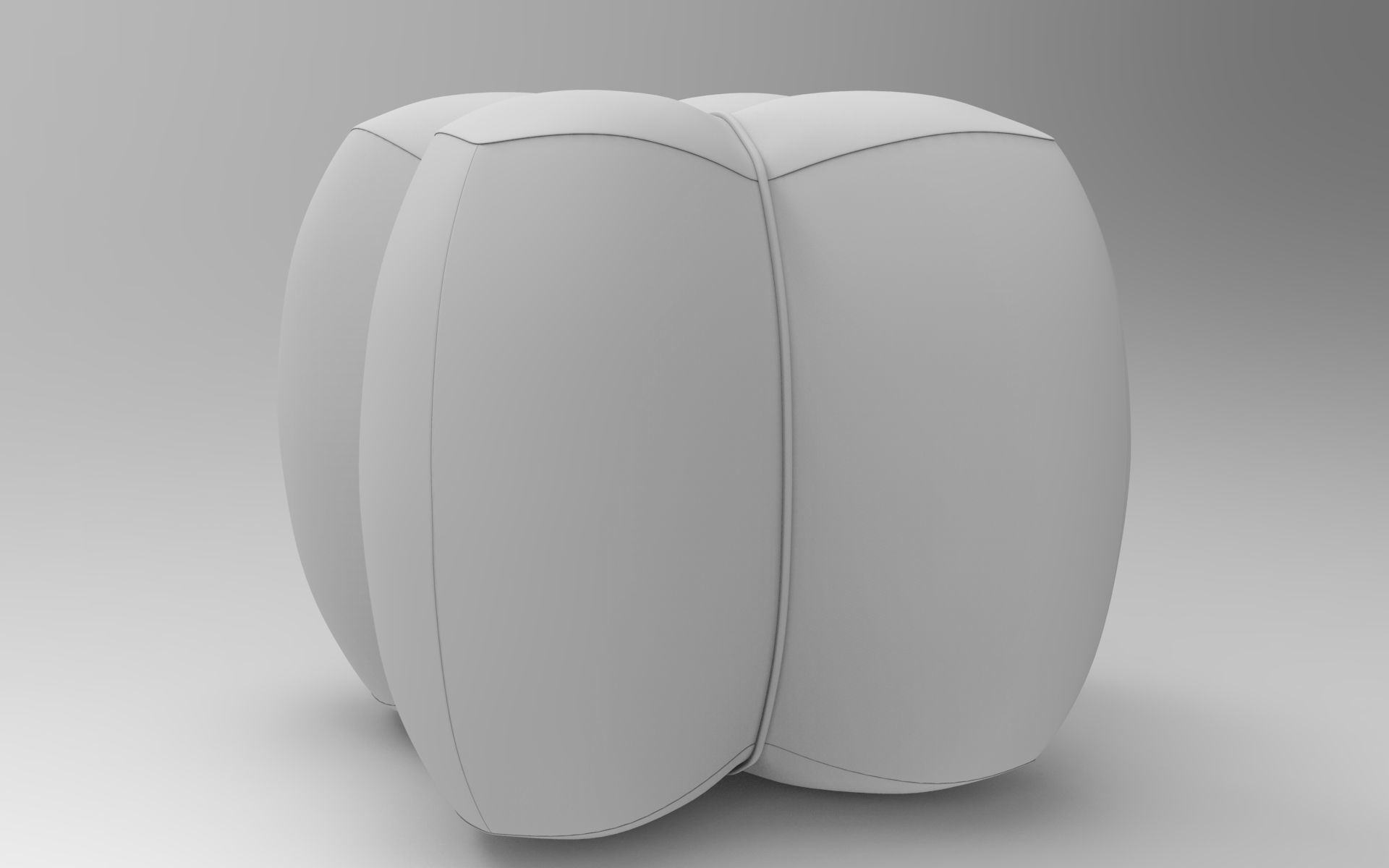 Podf Small Stool Low-poly 3D model_7