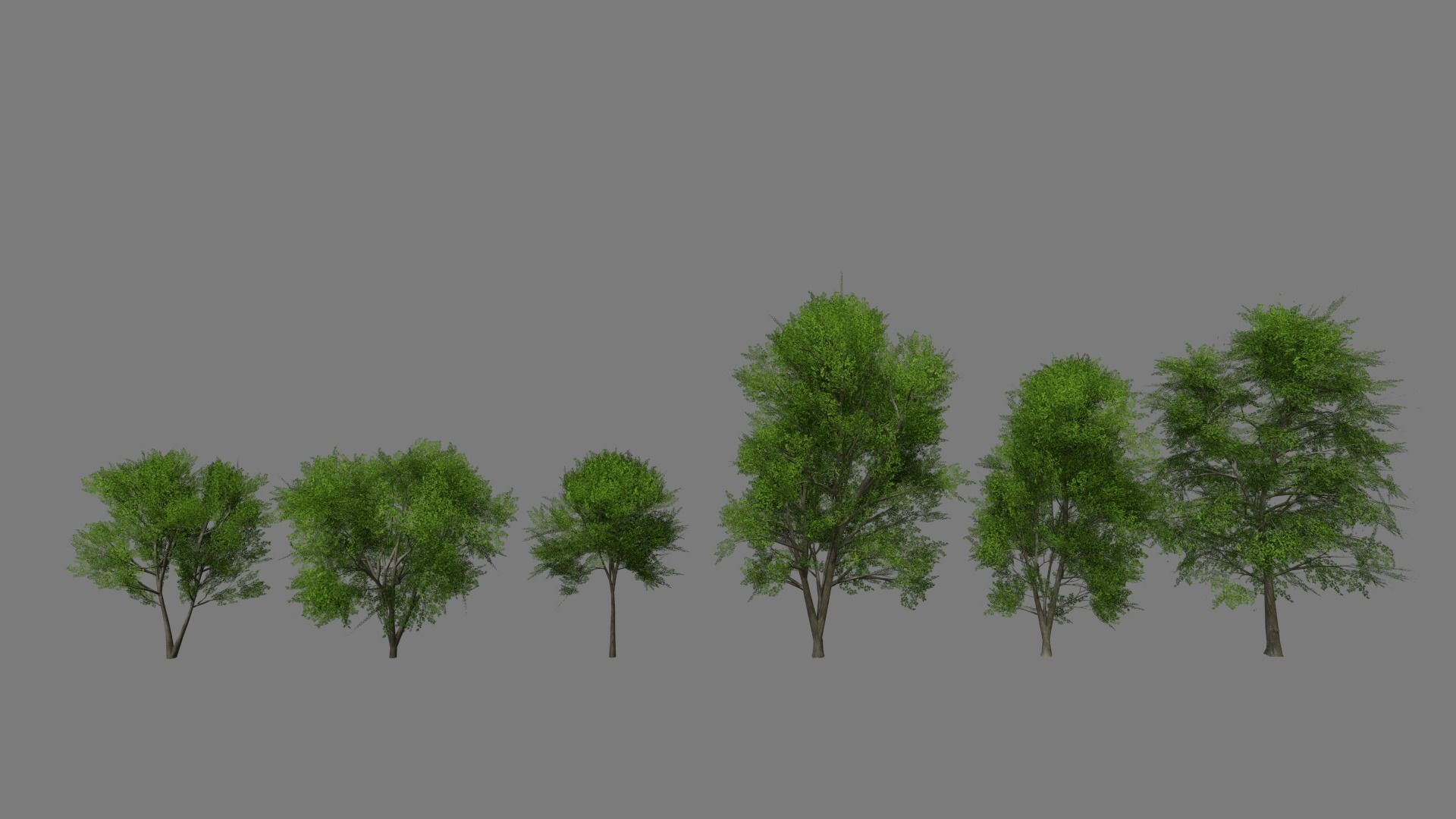 3D model Forest Tree Set VR / AR / low-poly | CGTrader