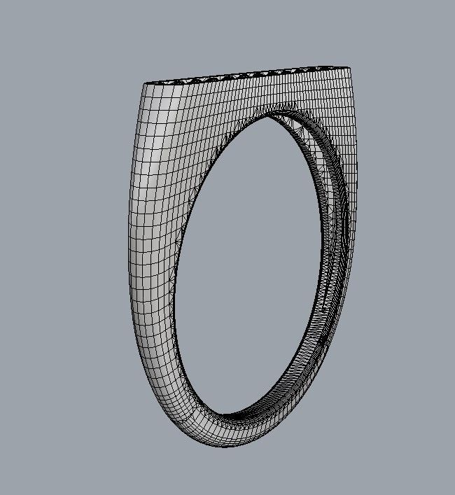 Classic Diamond Ring 3D print model_20