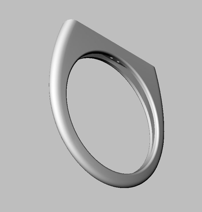 Classic Diamond Ring 3D print model_13