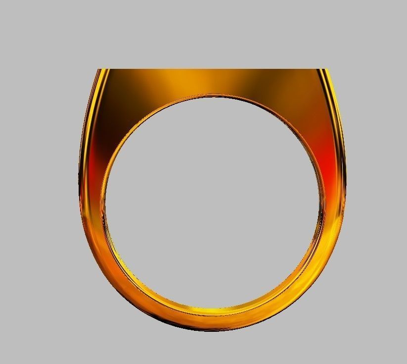 Classic Diamond Ring 3D print model_8