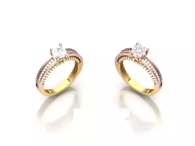 Womens Solitaire Ring