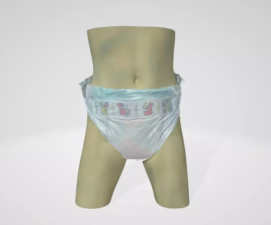 Pampers size 6 plastic second generation y2000 3D model