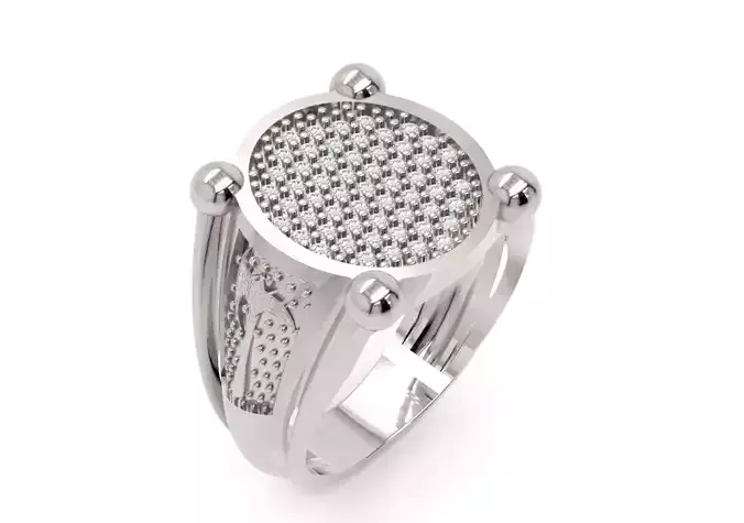 Mens Ring 3  3D Printable Jewelry Model