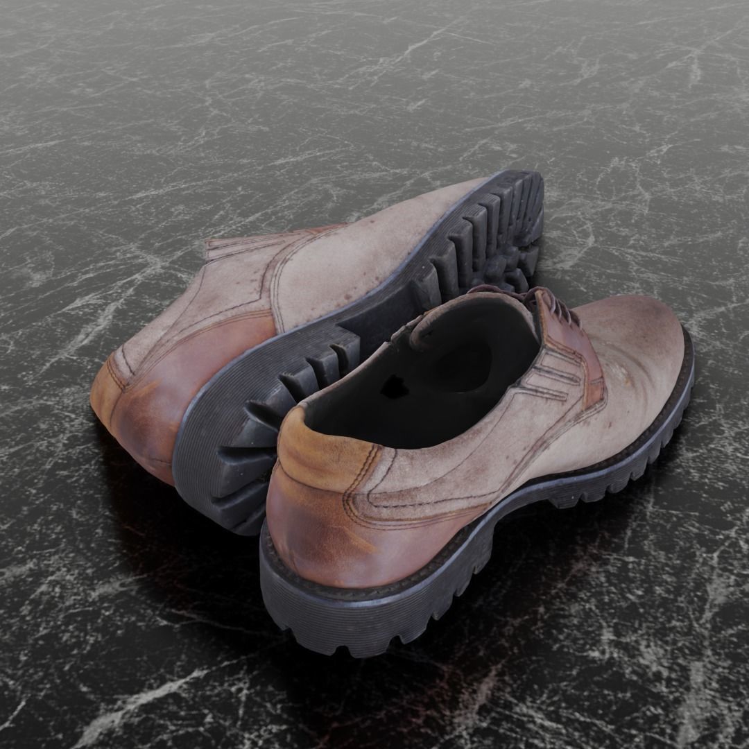 BYFORD 3D CLASSIC SHOES Low-poly 3D model_5