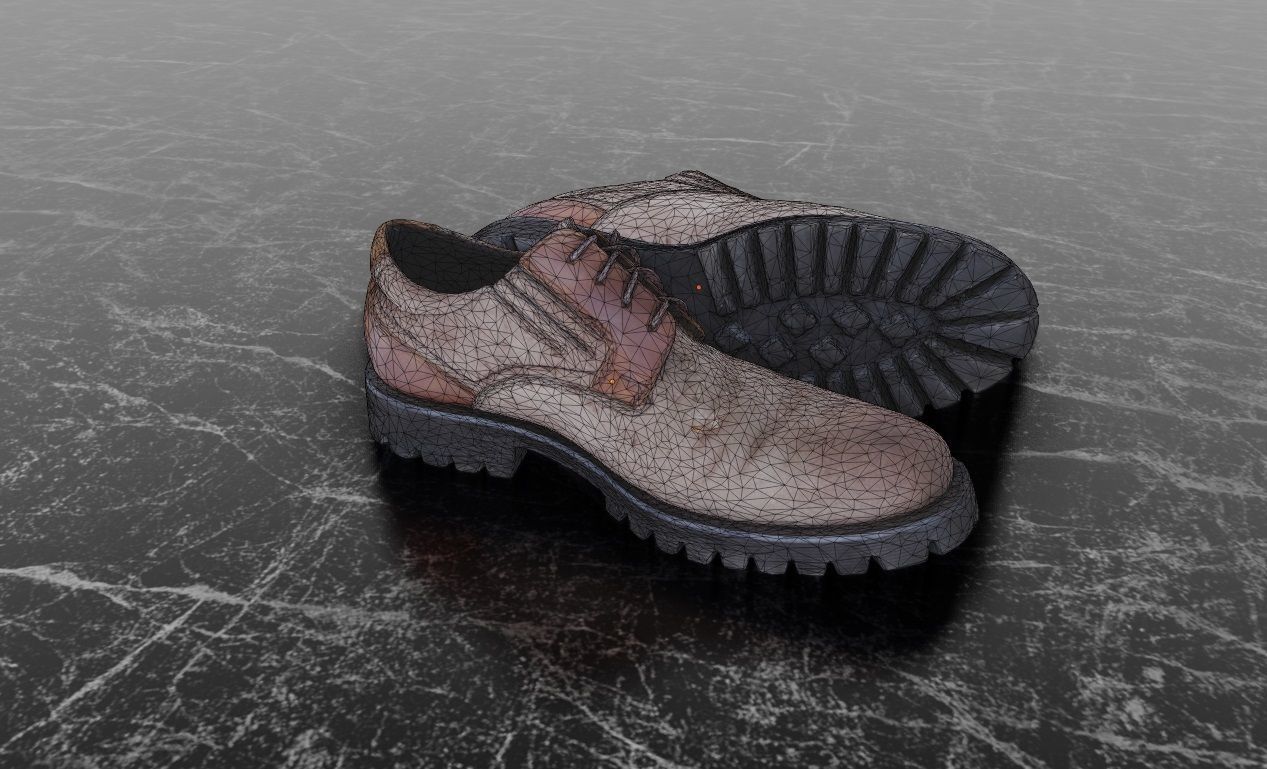 BYFORD 3D CLASSIC SHOES Low-poly 3D model_14