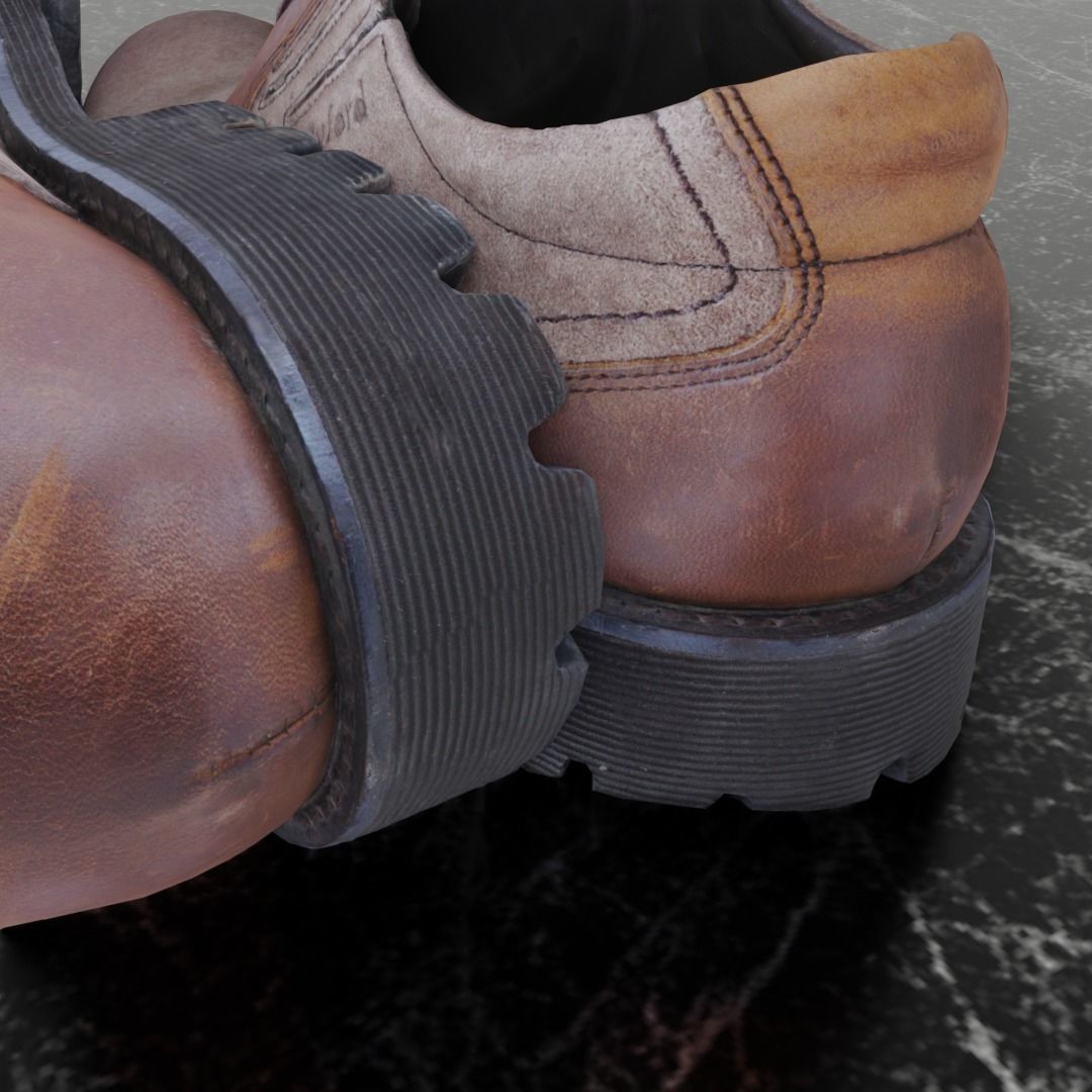 BYFORD 3D CLASSIC SHOES Low-poly 3D model_11