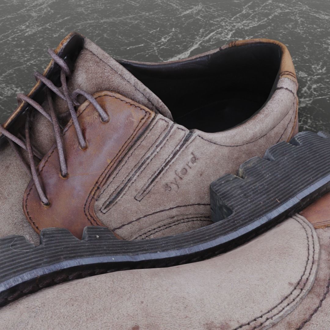 BYFORD 3D CLASSIC SHOES Low-poly 3D model_9