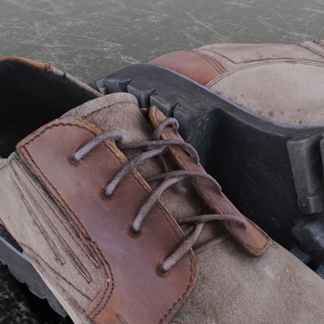 BYFORD 3D CLASSIC SHOES Low-poly 3D model_10