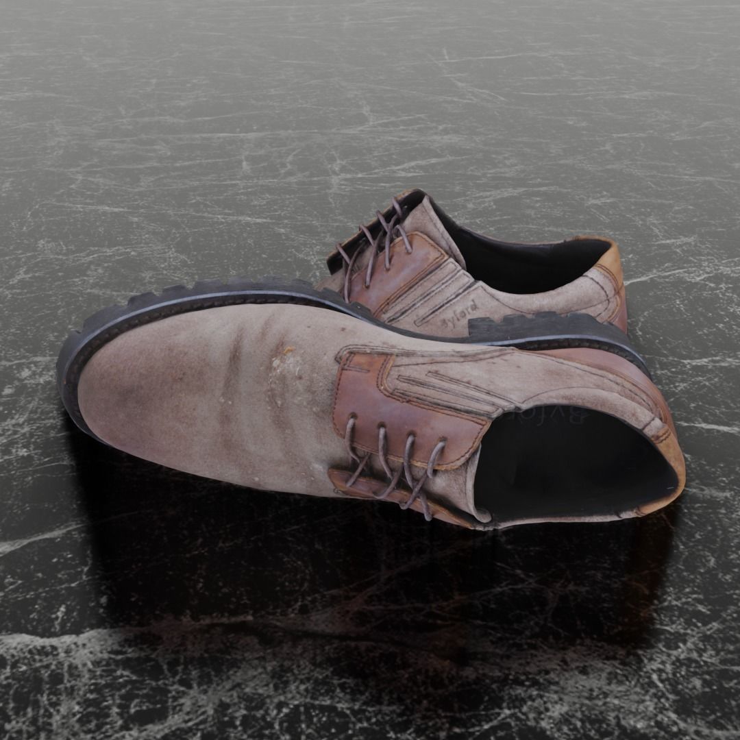 BYFORD 3D CLASSIC SHOES Low-poly 3D model_7