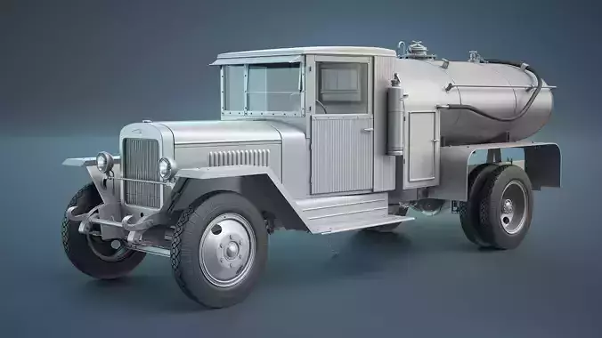 ZIS-5 Fuel Tank High-Poly