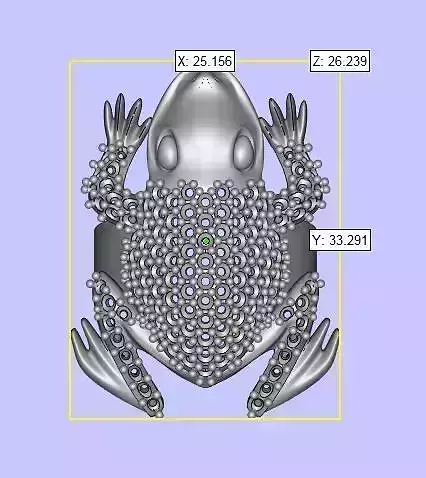 Frog Ring 3D print model