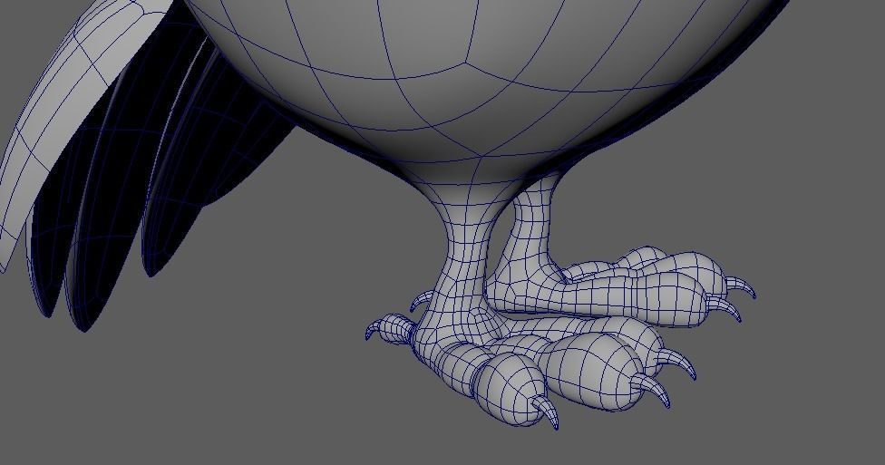 Cartoon Cute Owl Character 3D Model Low-poly 3D model_2