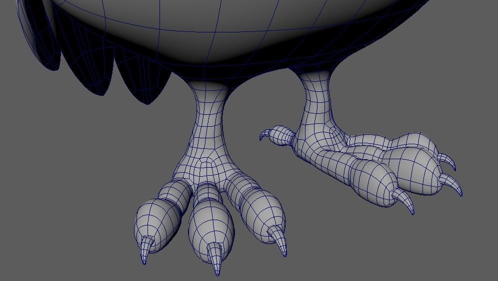 Cartoon Cute Owl Character 3D Model Low-poly 3D model_12