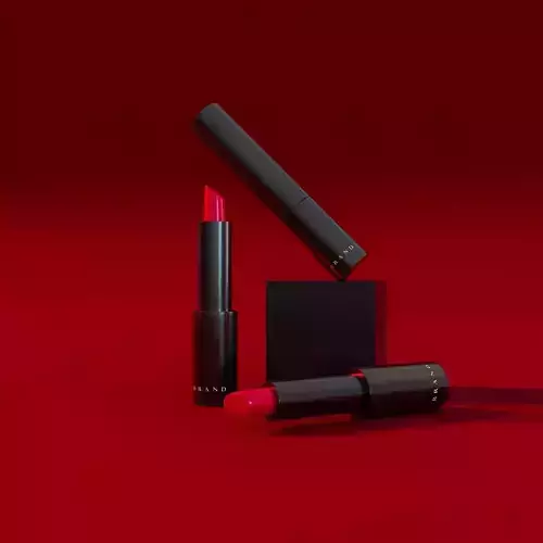 Lipstick with customised brand name