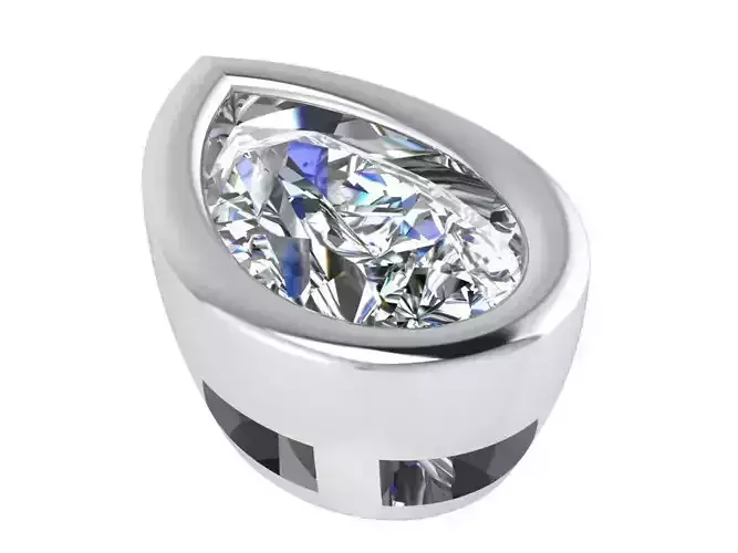 Pear Diamond Pendant 1907