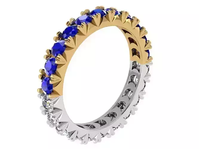 Round Diamond Eternity Ring 1910