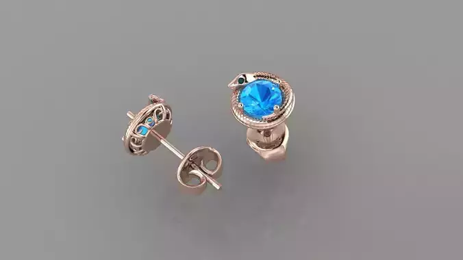 snake earrings s0004