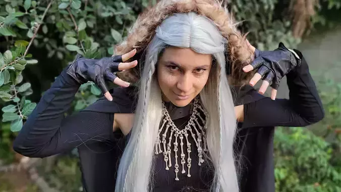 Bone Necklace - Halloween Accessory for Necromancer