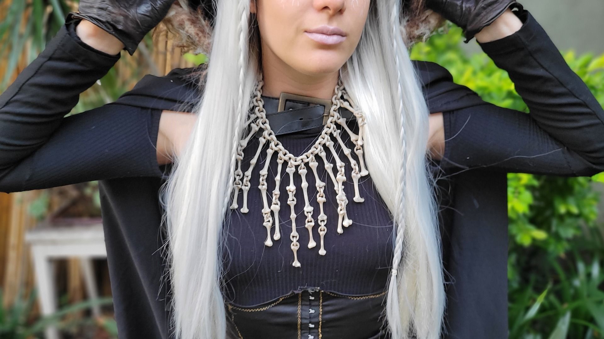 Bone Necklace - Halloween Accessory for Necromancer 3D print model_3