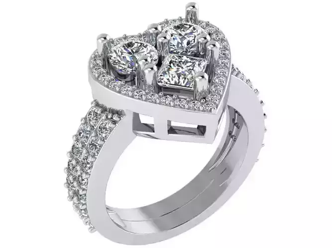 Heart Halo Ring 1925