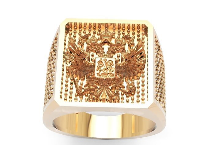 Men Diamond Ring  3D-Printable Ornamental Jewelry Design 3D print model