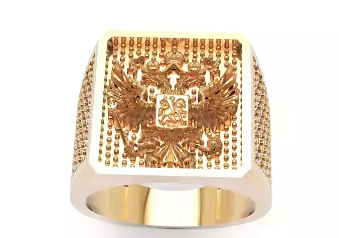 Men Diamond Ring  3D-Printable Ornamental Jewelry Design 3D print model