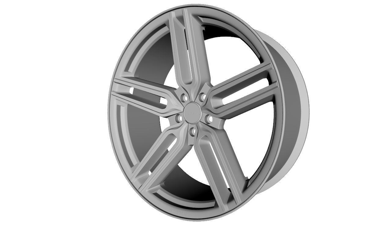 Wheel Model Vossen HYBRID  HF-1 3D model_14